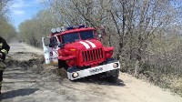 Пожарный автомобиль завяз на дороге на пути к пожару в Южно-Сахалинске, Фото: 1