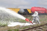 Горящий поезд с людьми потушили пожарные Южно-Сахалинска , Фото: 3