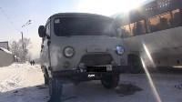 УАЗ загорелся в Южно-Сахалинске, Фото: 1