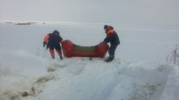 Фото с места спасения рыбаков от МЧС России по Сахалинской области:, Фото: 1