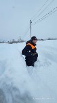 Спасатели Южно-Сахалинска на снегоходе прорвались к горожанину, нуждающемуся в гемодиализе, Фото: 4