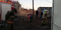 Пристройка к кафе "Лизгистан" загорелась в Корсакове, Фото: 9