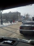 Автомобиль ГИБДД и седан столкнулись в Южно-Сахалинске, Фото: 2