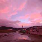 Северо-Курильск окрасился в розовый цвет, Фото: 1