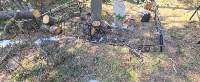 Неизвестные спилили деревья у могил и повредили оградки на кладбище в Южно-Сахалинске, Фото: 2