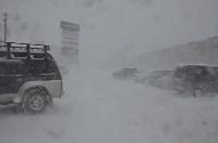 Первый в этом году снежный циклон пришел на юг Сахалина, Фото: 18