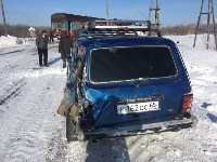 Поезд-путеизмеритель и "Нива" столкнулись в Тымовском районе, Фото: 3