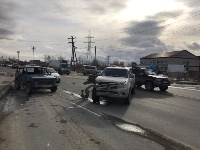 Три автомобиля столкнулись на Холмском шоссе в Южно-Сахалинске, Фото: 4