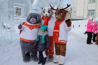 Огонь зимних «Детей Азии» пронесли по улицам Корсакова, Фото: 2