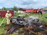 Автомобиль горел в Подгорном, Фото: 10