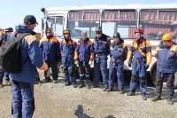 Тренировка по ликвидации последствий природного пожара проходит на Сахалине, Фото: 4