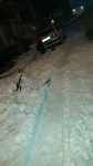 В Холмске с крыши упала снежная масса, Фото: 2