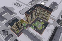 В 10-м микрорайоне города на месте снесенных бараков продолжается возведение жилых домов , Фото: 1