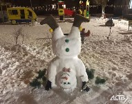 100 снеговиков сделали сахалинские ребятишки на конкурс astv.ru, Фото: 91