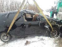 Mitsubishi Colt перевернулся в Анивском районе, Фото: 1