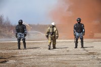В Корсакове отработали тушение условного пожара, Фото: 6