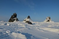 Джиперы пересекли пролив Невельского по льду , Фото: 12