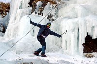 Сахалинские альпинисты открыли ледолазный сезон, Фото: 6