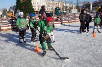 Мастер-класс для любителей хоккея прошел на площади Ленина в Южно-Сахалинске, Фото: 14