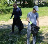 Юные волонтёры очистили от мусора прибрежную зону рек Ноглинка и Тымь , Фото: 1