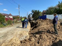 Рабочие повредили газопровод в Троицком, Фото: 2