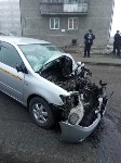 УАЗ и автомобиль такси столкнулись в Поронайске, Фото: 3