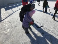 Профессиональные хоккеисты дали мастер-класс жителям Березняков, Фото: 1