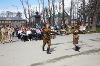 В Ново-Александровске спели военные песни у памятника Путятину, Фото: 2