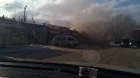 Торговый павильон горит в Новоалександровске, Фото: 2