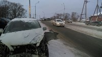 Внедорожник опрокинулся при столкновении с легковушкой в Южно-Сахалинске, Фото: 1