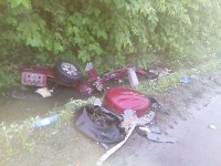 Автомобиль разорвало во время ДТП в Невельском районе, Фото: 1
