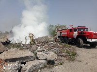 В Корсакове горят руины , Фото: 5