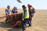 Тренировка по ликвидации последствий природного пожара проходит на Сахалине, Фото: 10