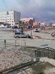 Два "Ниссана" столкнулись на перекрестке в Южно-Сахалинске, Фото: 5