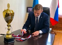 Министр спорта Сахалинской области встретился с чемпионом Европы по кендо, Фото: 5