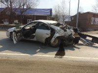 КамАЗ и Toyota столкнулись в пригороде Южно-Сахалинска, Фото: 12