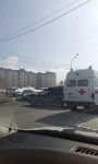 Два универсала столкнулись в Южно-Сахалинске, Фото: 2