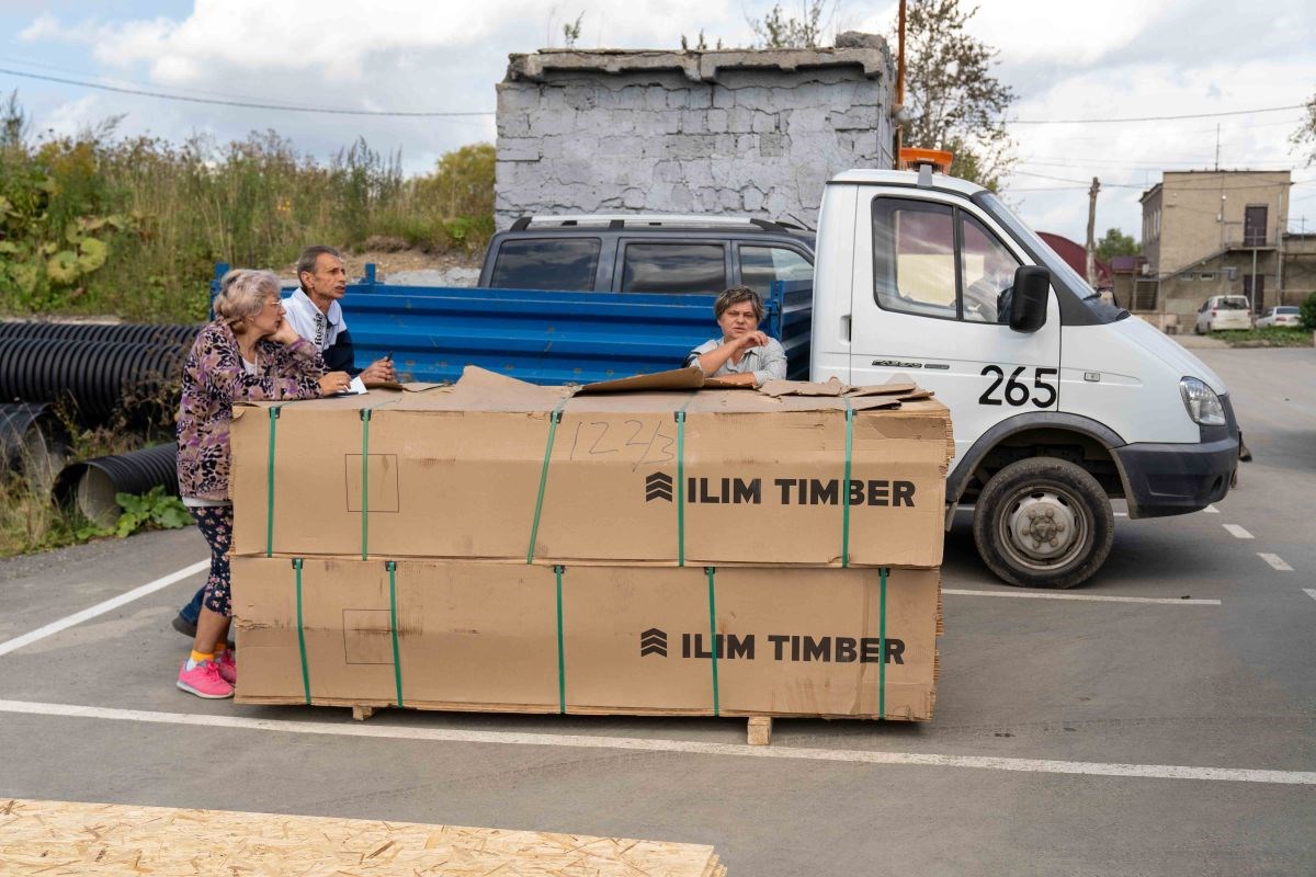 В доме остались только стены