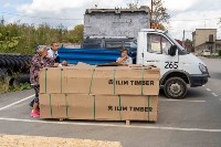 В Южно-Сахалинске выдают стройматериалы пострадавшим от наводнения, Фото: 2