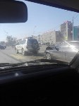 Седан и внедорожник столкнулись на перекрестке в Южно-Сахалинске, Фото: 5