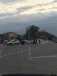 Кроссовер и мотоцикл столкнулись в районе поворота на Охотскую трассу, Фото: 1