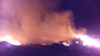 Ночной пожар на свалке в Южно-Сахалинске, Фото: 4