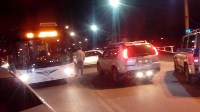 Toyota врезалась в пассажирский автобус в Южно-Сахалинске, Фото: 3