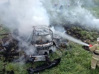 Автомобиль горел в Подгорном, Фото: 8