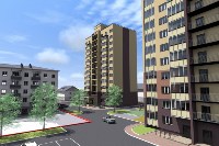 В 10-м микрорайоне города на месте снесенных бараков продолжается возведение жилых домов , Фото: 2