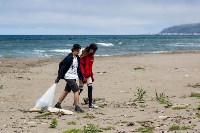 Больше 20 «кубов» мусора убрали с пляжа в Невельском районе, Фото: 12
