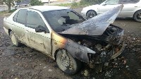 Nissan Bluebird сгорел в Южно-Сахалинске, Фото: 5