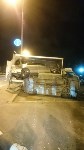 Иномарка сбила припаркованный автомобиль и приземлила в кузов грузовика в Южно-Сахалинске, Фото: 14