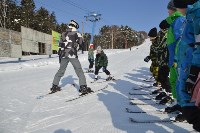 В Южно-Сахалинске прошла первая в этом году тренировка в рамках проекта "Лыжи в школу", Фото: 2