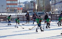 Мастер-класс для любителей хоккея прошел на площади Ленина в Южно-Сахалинске, Фото: 50